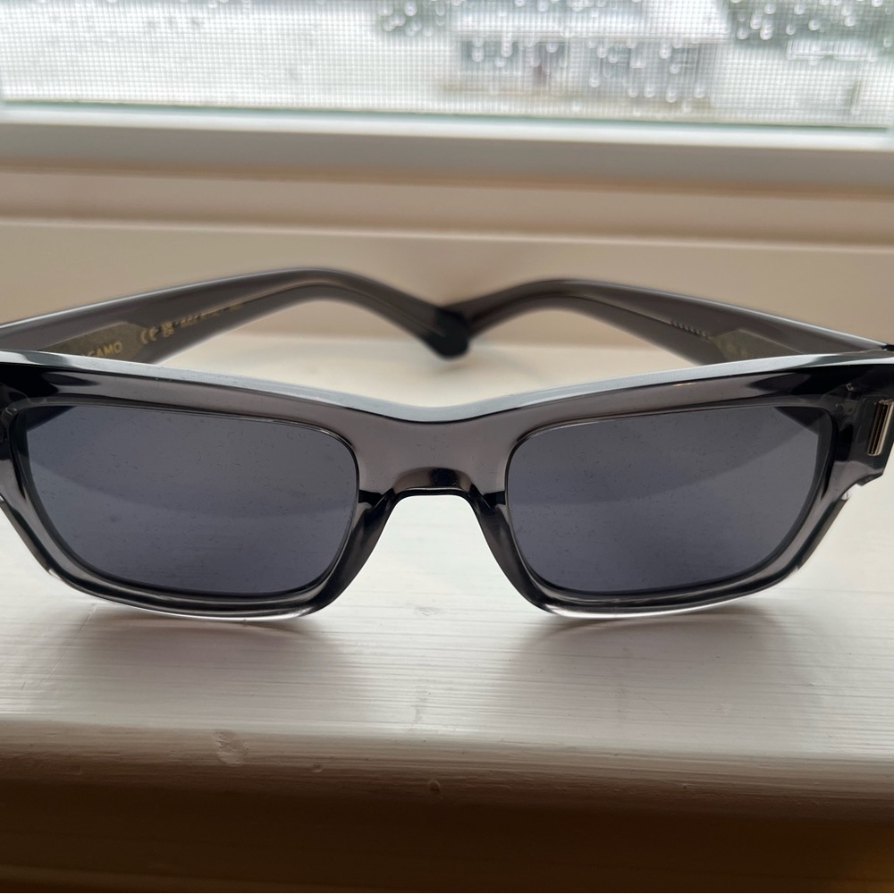 Ferragamo Black Rectangular Sunglasses - image 2